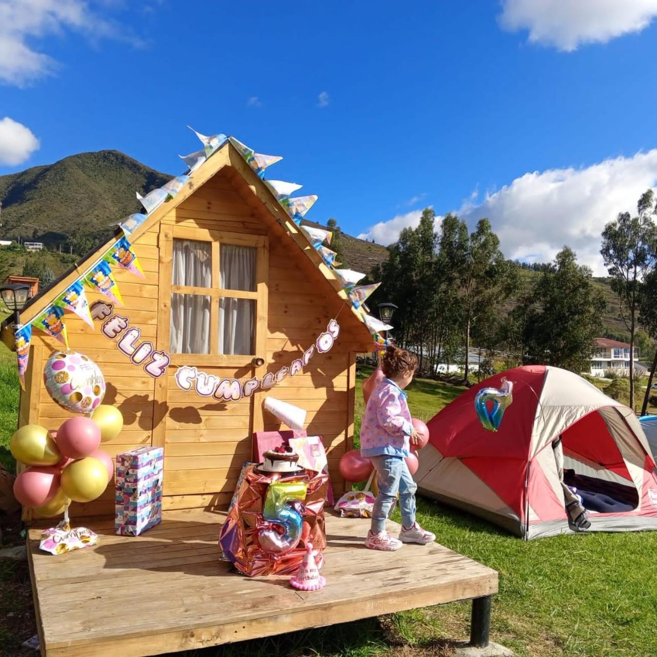 Camping Las Acacias Guatavita Exterior foto